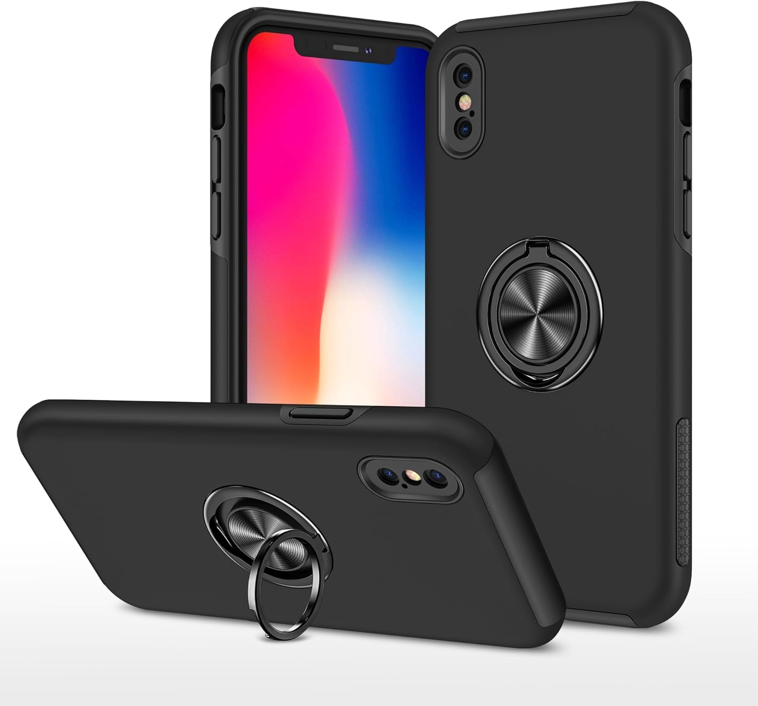 Coque hybride magnétique invisible pour iPhone X / XS Coque hybride magnétique invisible pour iPhone X / XS